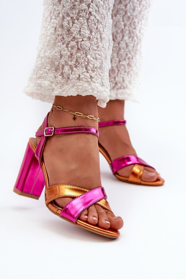 pink - Heel sandals model 198680 Step in style U704-198680