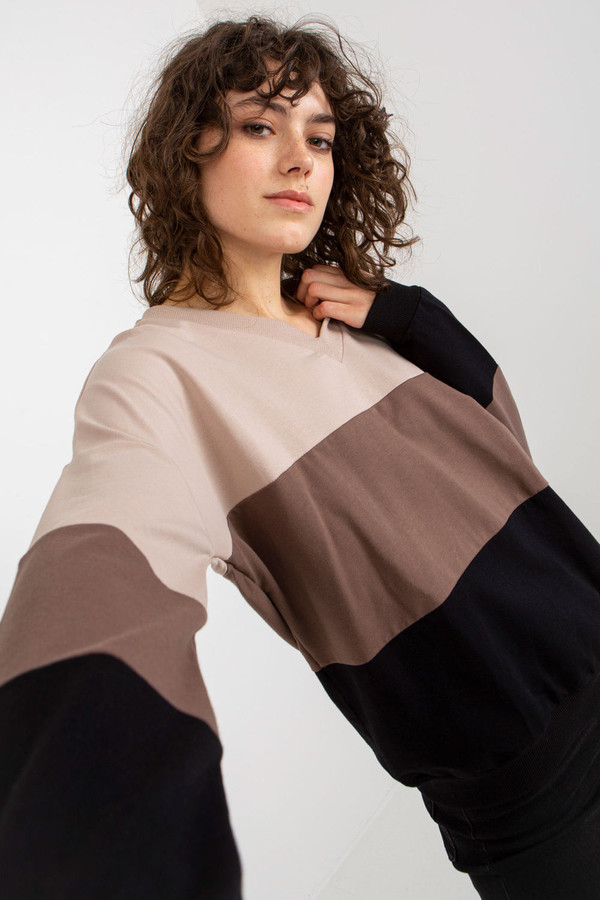 beige - Sweatshirt model 174715 Rue Paris U704-174715