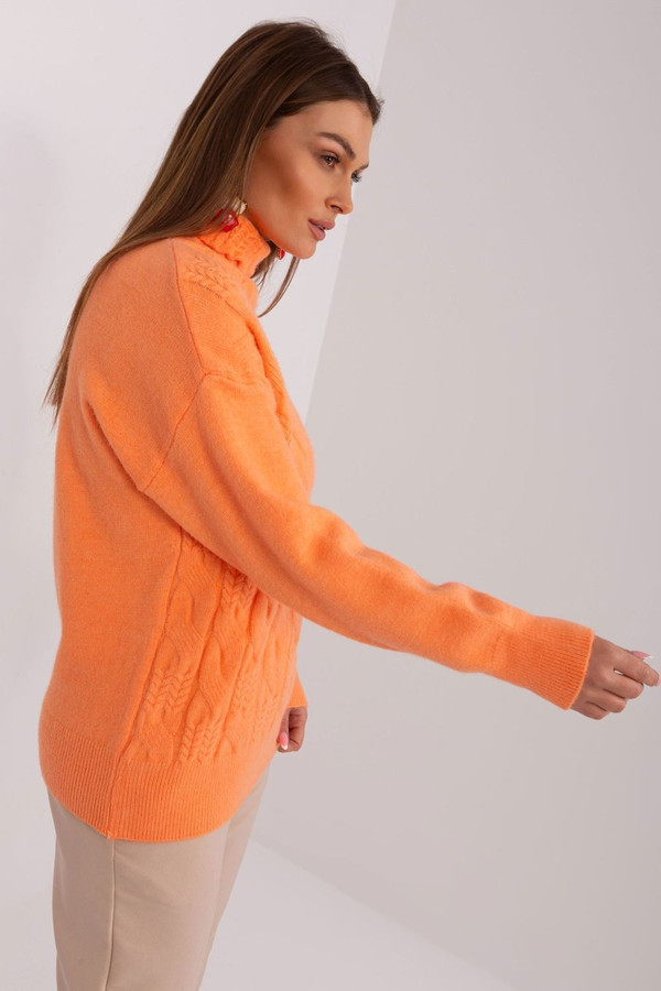 orange - Turtleneck model 189887 AT U704-189887