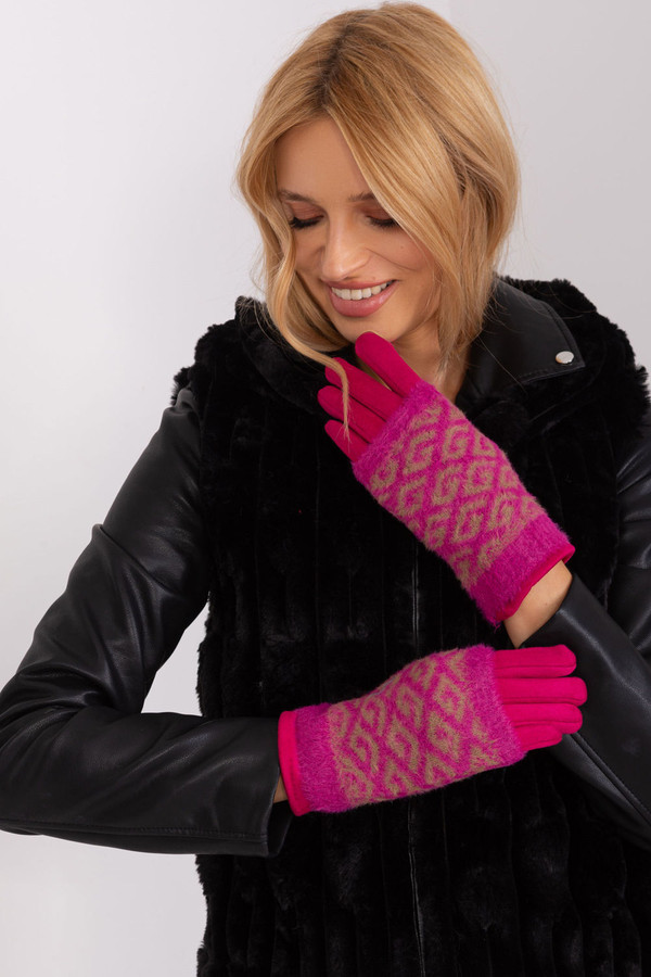 pink - Gloves model 190819 AT U704-190819