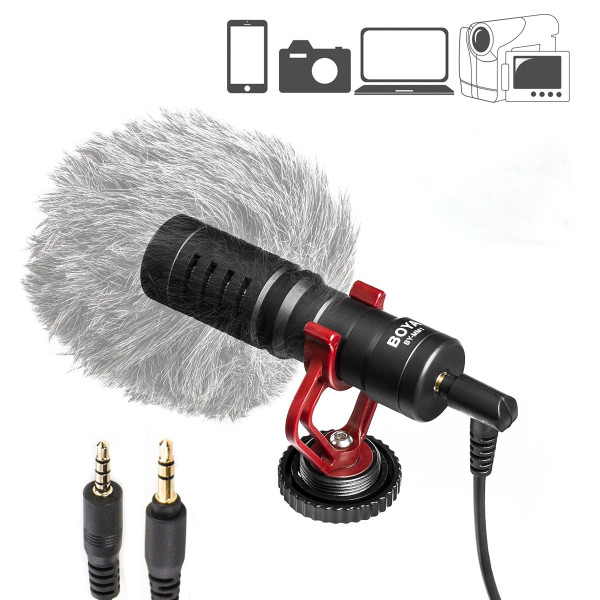 BOYA BY-MM1 Video Microphone Livestream Recording Microphone K484-PEL_06DPX2J3
