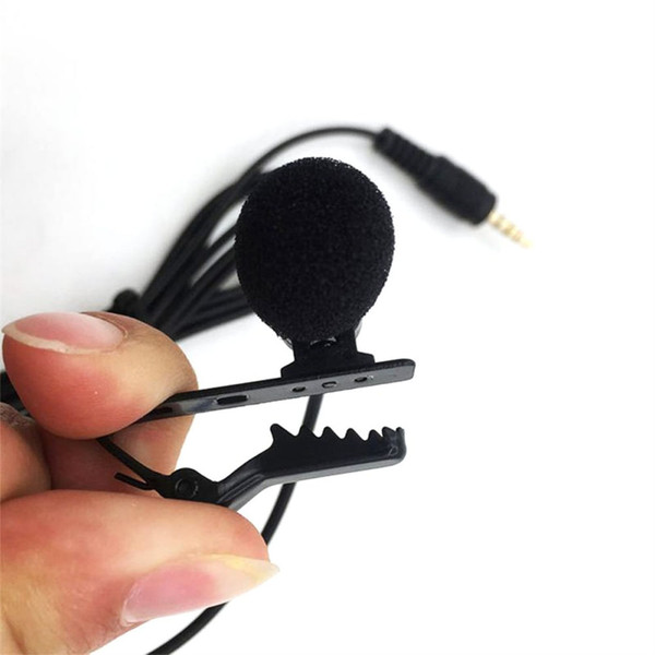 3.5mm Lavalier Microphone Vocal Stand Clip Tie Audio Video Lapel Microphone 3 meters elbow K484-PEL_0O0R9M6L