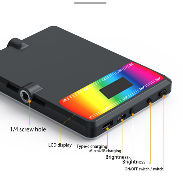 V11rgb Clip Fill Video Light Mobile Phone Selfie Photography Fill Camera Lighting Panel Outdoor Pho K484-PEL_0PUYUK8F