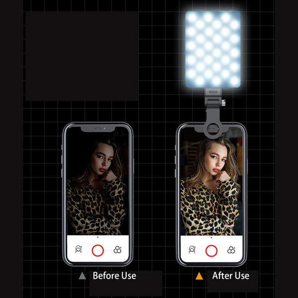 V11rgb Clip Fill Video Light Mobile Phone Selfie Photography Fill Camera Lighting Panel Outdoor Pho K484-PEL_0PUYUK8F