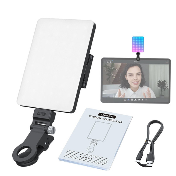 V11rgb Clip Fill Video Light Mobile Phone Selfie Photography Fill Camera Lighting Panel Outdoor Pho K484-PEL_0PUYUK8F