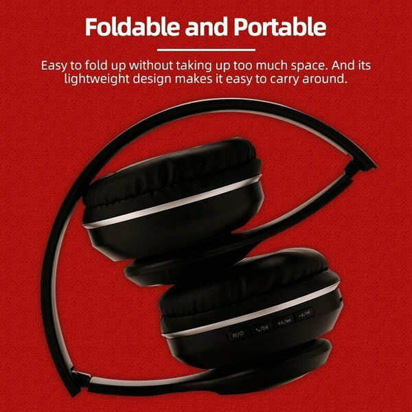 Wireless Bluetooth 5.0 Headphones Foldable Headset Earphones Noise Cancelling Sport Earphone silver K484-PEL_0FVQ8T4S