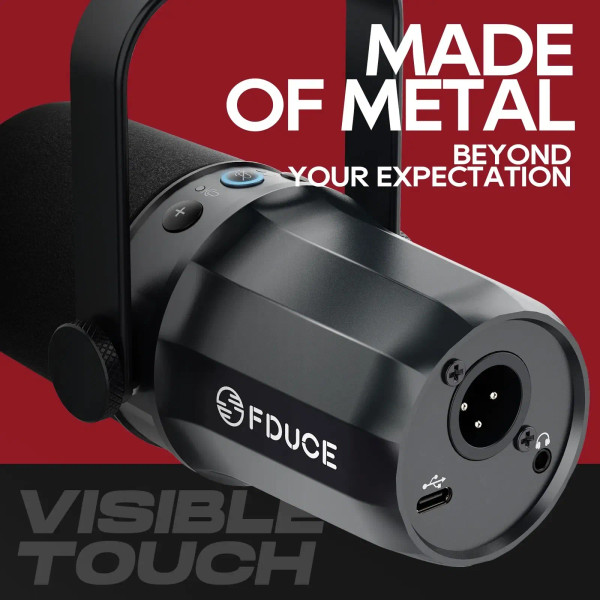 Color: Black - FDUCE Dynamic Microphone SL40X/SL40 Metal Built-in Headset Output Sound Insulation F F640-12000035687118903