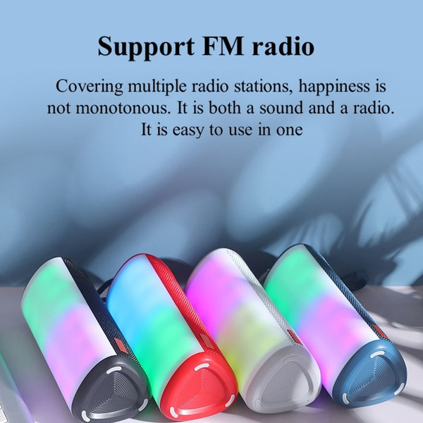 TG357 Speaker Wireless Dual 5W Stereo Drivers Speaker Loud Party Speaker With Attractive Light Effe K484-FQZHE_9WWTI4TT