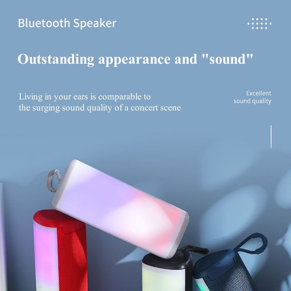 TG357 Speaker Wireless Dual 5W Stereo Drivers Speaker Loud Party Speaker With Attractive Light Effe K484-FQZHE_9WWTI4TT