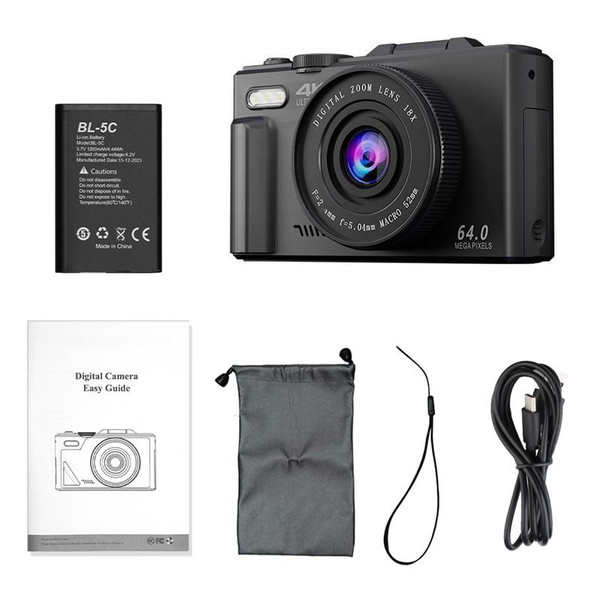 Bundle: Bundle4, Color: Red, Ships From: CHINA - Top Compact Digital Photography Camera 4K 18X Digi F640-12000044617881903