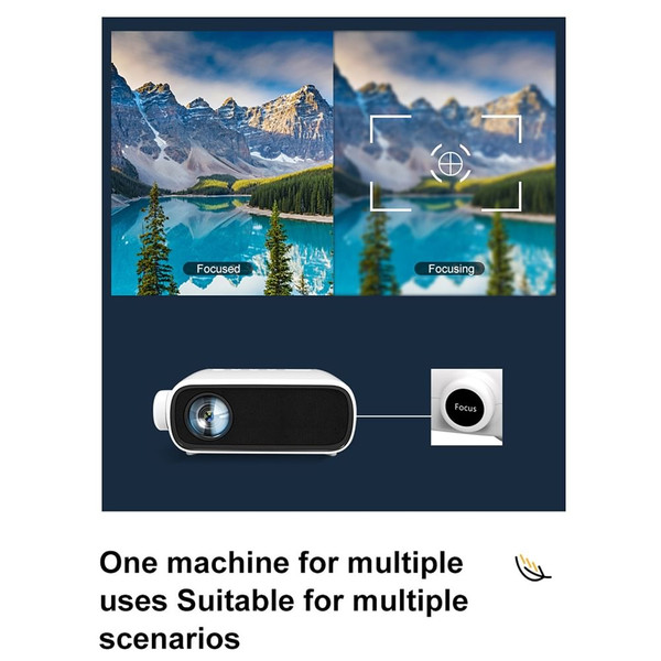 YG280 Mini Small Projector HD 1080P LED Micro Projector Portable Home Media Player White UK Plug K484-FQZOL_2RLC8HUW