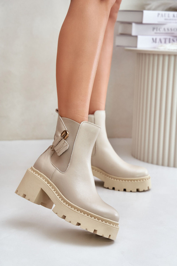 beige - Heel boots model 202815 Step in style U704-202815