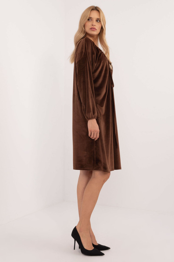 brown - Daydress model 201584 Italy Moda U704-201584