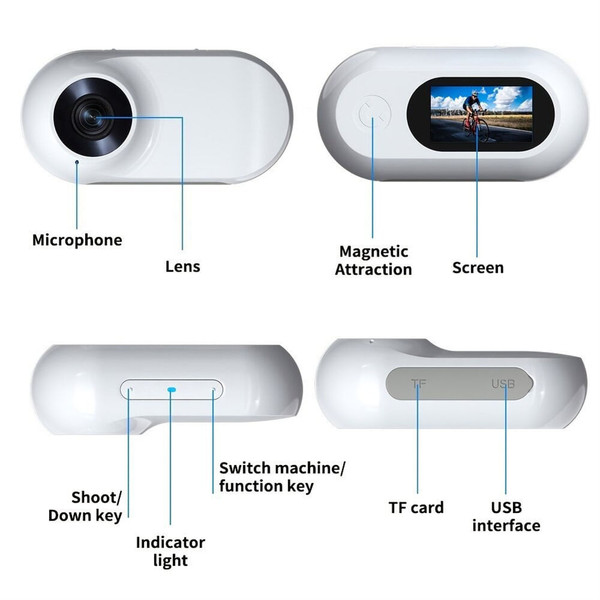 Mini Camera Wireless HD Premium Cams 1080P Home Security Camera with Back Clip Smart Pet Dog Camera K484-PEL_0S34YXT0