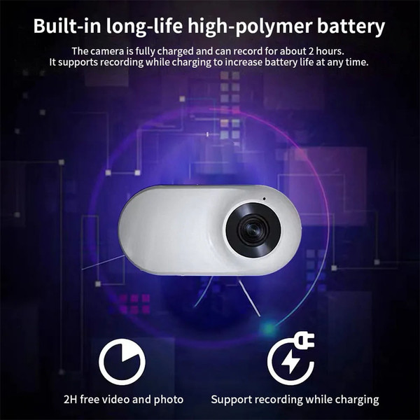 Mini Camera Wireless HD Premium Cams 1080P Home Security Camera with Back Clip Smart Pet Dog Camera K484-PEL_0S34YXT0