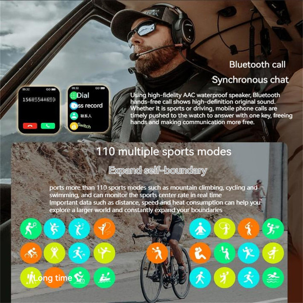 US Mk66 Smart Watch Outdoor Bluetooth Call Music Play Heart Rate Monitor Health Sports Bracelet Arm K484-PEL_0OYOH138_US
