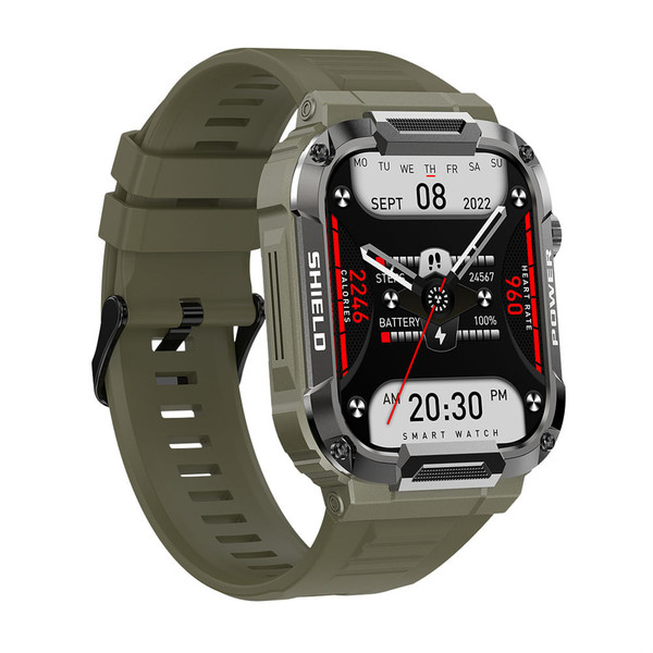 US Mk66 Smart Watch Outdoor Bluetooth Call Music Play Heart Rate Monitor Health Sports Bracelet Arm K484-PEL_0OYOH138_US