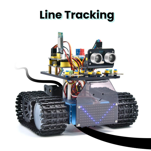 Newly Version! Keyestudio Mini Tank Robot Car V3.0 For Arduino Robot Car Kit DIY Electronic Kit STE F640-3256802816589749