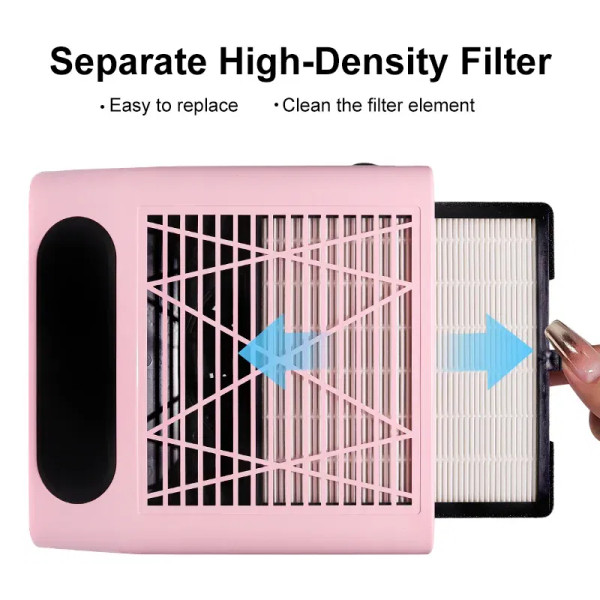 Upgrade Nail Dust Collector Extractor Fan For Manicure Machine Powerful Nail Vacuum Cleaner With Re F640-3256806788755310