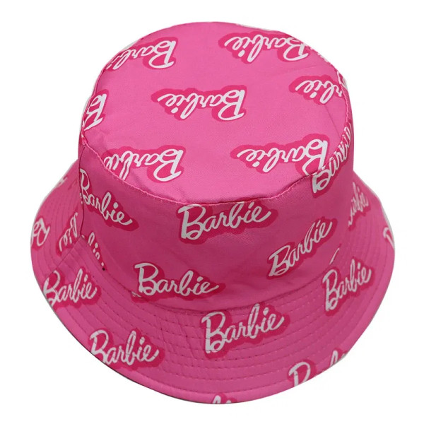 Fashion Barbie Women Sun Hat Cute Women Pink Barbie Bucket Hat Macaron Women's Casual Hat Ornaments F640-3256805732859333