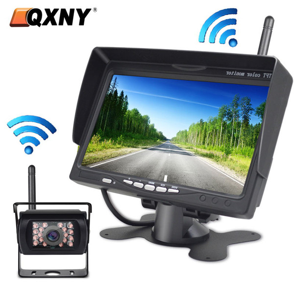 Night Vision Wireless Rear View Camera 7In Car Monitor Screen For Truck Bus RV Trailer Excavator Re F640-3256803957443151