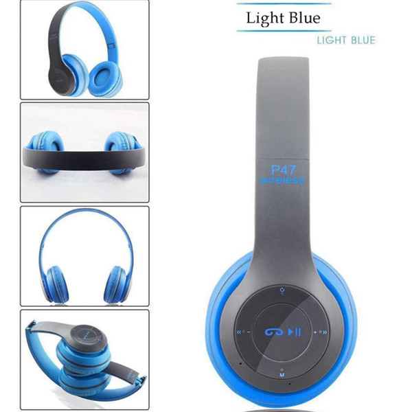 P47 Foldable Wireless  Headphones, Tablet Bluetooth-compatible Headset With Mic, Compatible For Mob K484-PEL_0KOWX99R