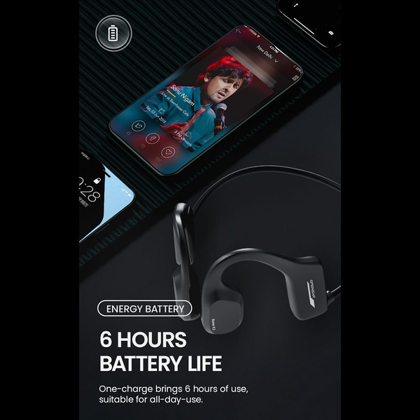 Wireless Headphones Headband Bone Conduction Earphones Clear Sound Calling Headphones Waterproof Ea K484-PEL_0ROO5JKA