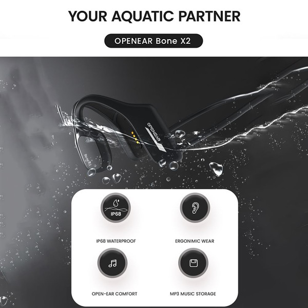 Wireless Headphones Headband Bone Conduction Earphones Clear Sound Calling Headphones Waterproof Ea K484-PEL_0ROO5JKA