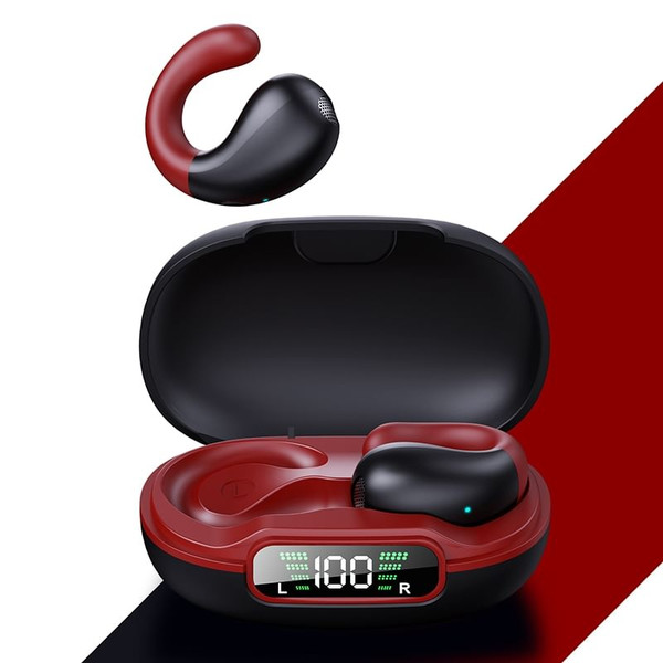 Q92 Wireless Ear Clip Bone Conduction Headphones Open Ear Headphones For Sport Cycling Running Work K484-PEL_0QV7GRG9