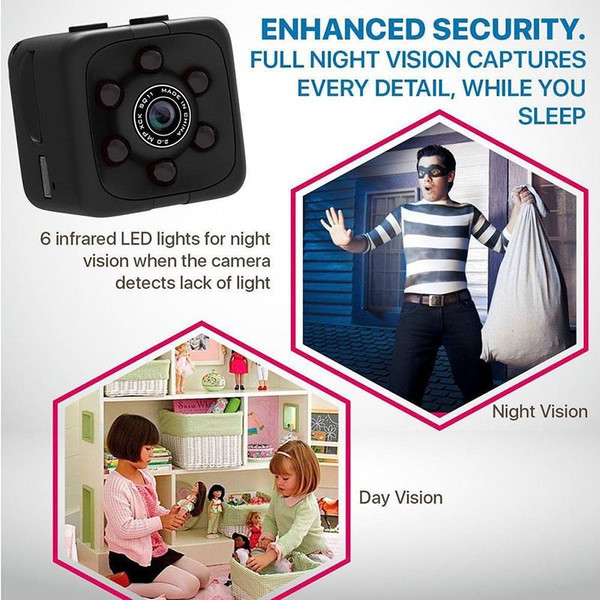 US Mini Micro HD Camera Dice Video USB DVR Recording Sports Camera black K484-PEL_040AMDH2_US