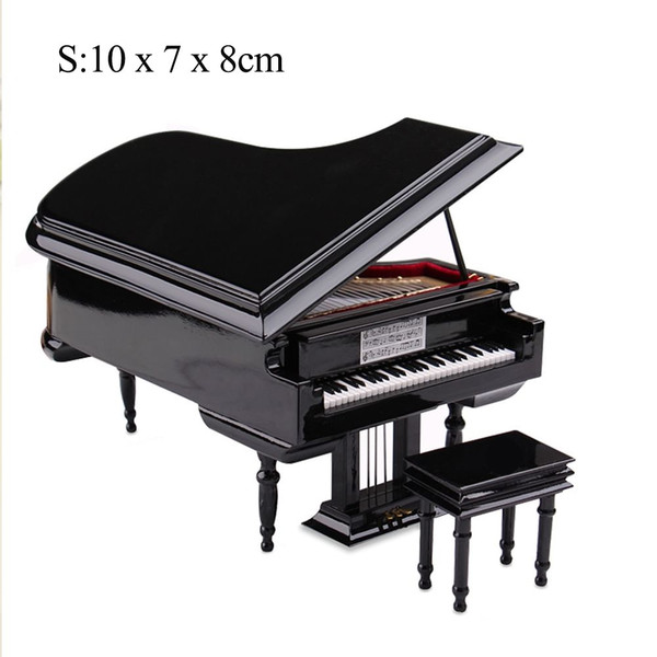US Miniature Piano Model Mini Piano Musical Instrument Ornaments Display 18x12x10cm K484-PEL_09EBJKKH_US