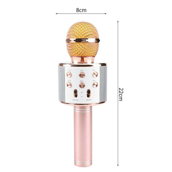 Ws858 Mobile Phone Microphone Wireless Bluetooth Microphone Speaker 800mah Ktv Player Purple K484-PEL_0JXF32KE