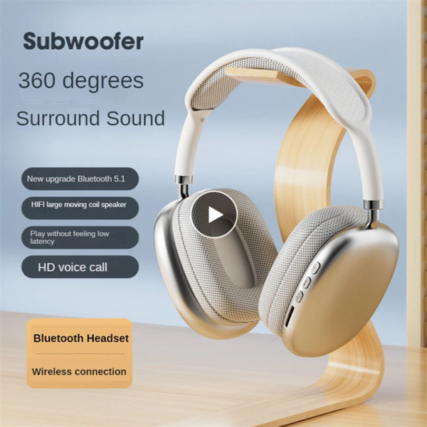 P9 Wireless Stereo Hi-fi Earphones Bluetooth Noise Reduction Music Headset with Microphone Black K484-PEL_0OQ37UX1