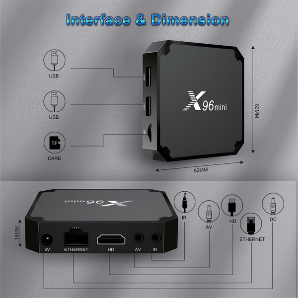 X96Mini Android 11 Smart TV Box S905w2 Quad Core 2.4g 5.8g Wireless Wifi Media Player with RC Black K484-PEL_0OUYKXD7