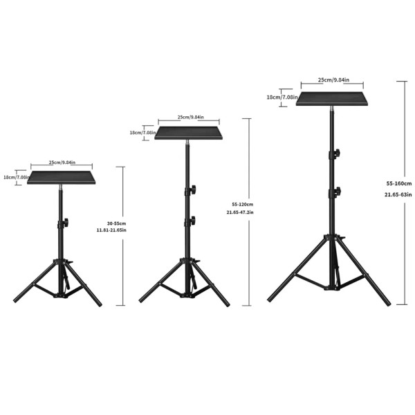 Projector Tray Stand Floor To Wall Desktop Shelf Laptop Stand Bedside Lift Telescopic Rod Live Trip F640-3256806818824052
