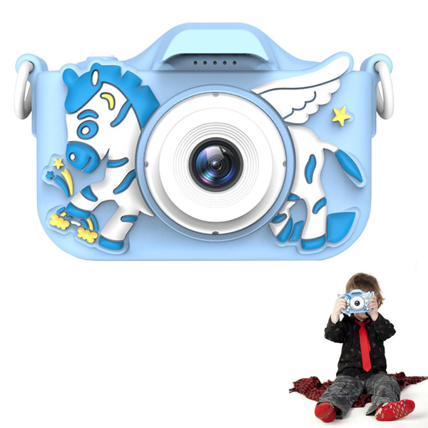 Kids Mini Camera 2.0ips Display Hd Digital Camera Cartoon Educational Toy 800w Single Camera Pink K484-PEL_0OHUU67N