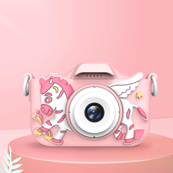 Kids Mini Camera 2.0ips Display Hd Digital Camera Cartoon Educational Toy 800w Single Camera Pink K484-PEL_0OHUU67N