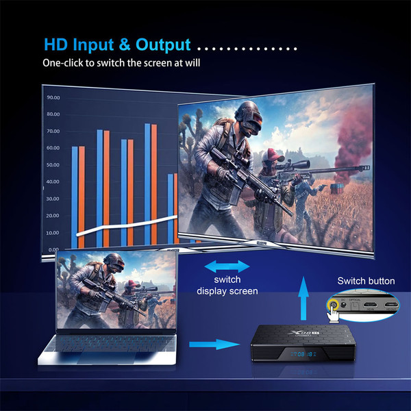 Smart TV Box Android 12 X98h Pro Quad Core 4k Media Player 2.4g 5g Wifi Bluetooth 5.0 EU Plug 2+16GB K484-PEL_0O3AS5N4