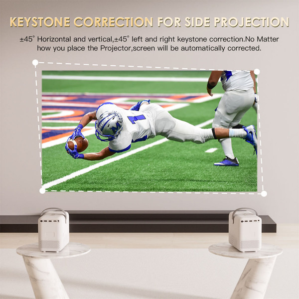P10 Mini Projector 1080P 4k 2GB RAM 16GB ROM 2.4g Wi-Fi Bluetooth Projector Portable Home Theater V K484-PEL_0Q859TY7