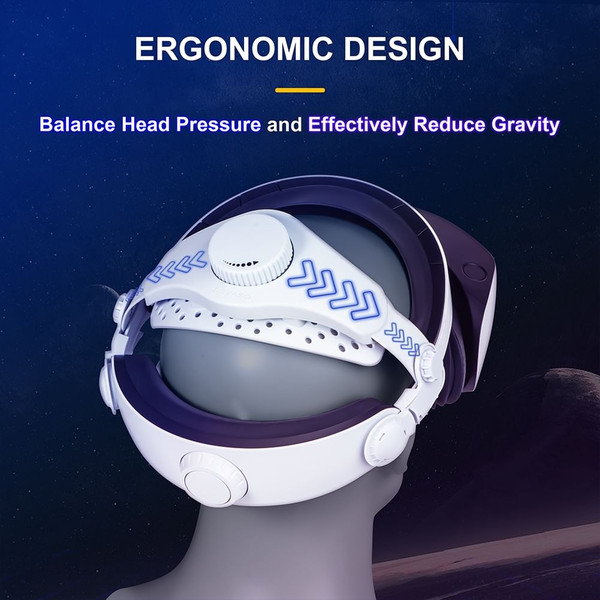 Adjustable Head Strap Lightweight Replacement Elite Strap Enhanced Support in Vr Compatible for Ps  K484-PEL_0QAALL0T