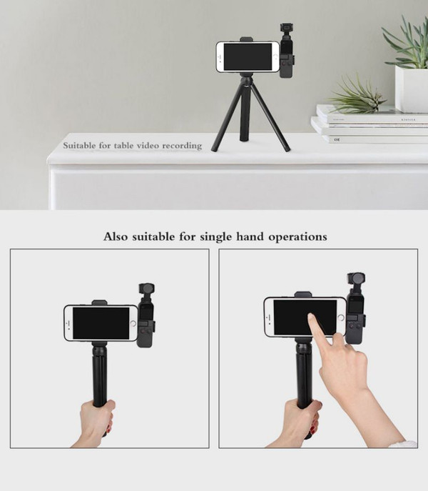 Smartphone Fixing Bracket Clamp Extending Rod Tripod for DJI OSMO POCKET Mobile phone bracket + (al K484-PTO_04RAT6OO