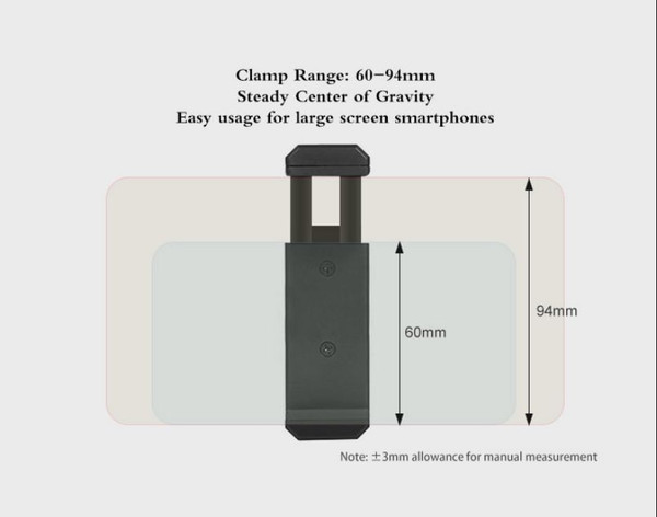 Smartphone Fixing Bracket Clamp Extending Rod Tripod for DJI OSMO POCKET Mobile phone bracket + (al K484-PTO_04RAT6OO