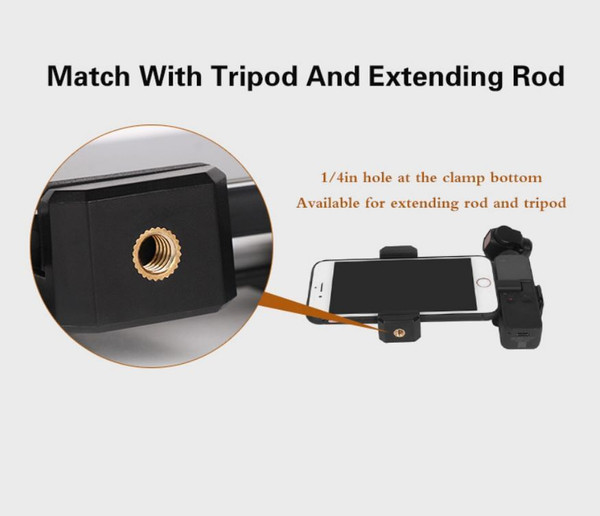 Smartphone Fixing Bracket Clamp Extending Rod Tripod for DJI OSMO POCKET Mobile phone bracket + (al K484-PTO_04RAT6OO