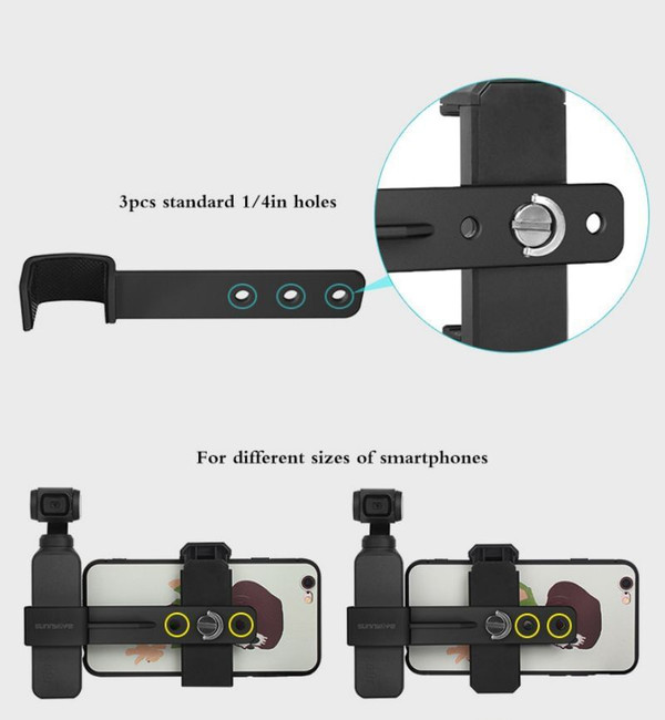 Smartphone Fixing Bracket Clamp Extending Rod Tripod for DJI OSMO POCKET Mobile phone bracket + (al K484-PTO_04RAT6OO