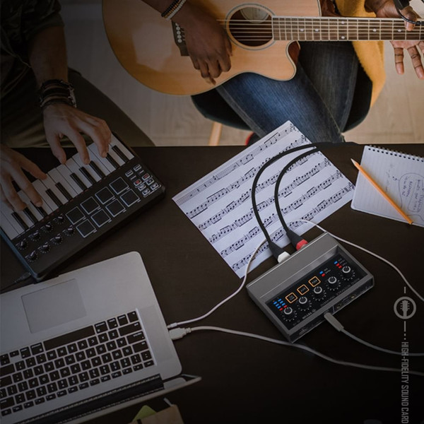 Q-16 Professional Recording Sound Card Dsp Reverberation K Singing Sound Card Delay Free Monitoring K484-PEL_0PYN2N7A