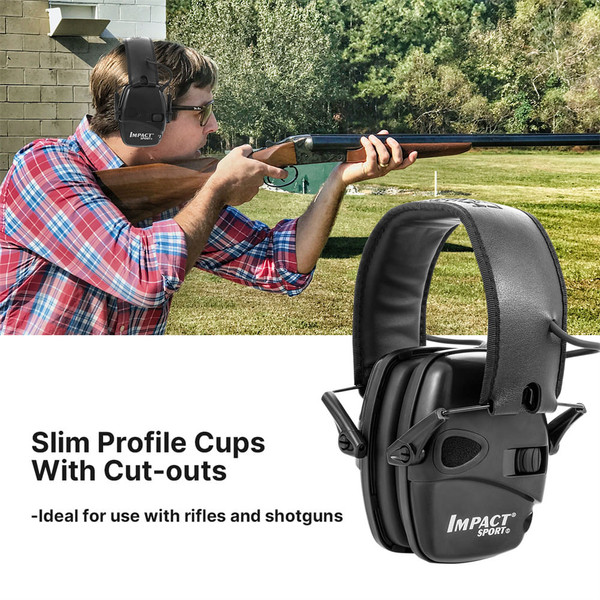 Electronic Ear Protection Safety Earmuffs NRR 22dB Noise Reduction Headphones Lightweight Hearing P K484-PEL_0S32TCOZ
