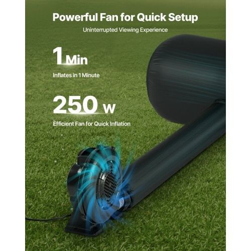 16FT Inflatable Movie Screen, Inflatable Projector Screen with Portable Storage Bag, 16:9 Easy Set  E415-XCQSTYPMZJS1S3W90001V1