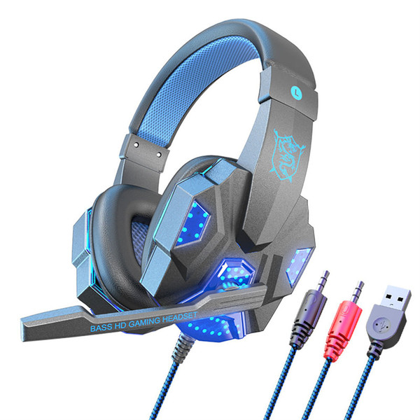 Sy830mv Wired Gaming Headset With Microphone 3.5mm Powerful Sound Headphones For Computer Pc White  K484-PEL_0LCNPJUH