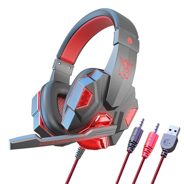Sy830mv Wired Gaming Headset With Microphone 3.5mm Powerful Sound Headphones For Computer Pc White  K484-PEL_0LCNPJUH