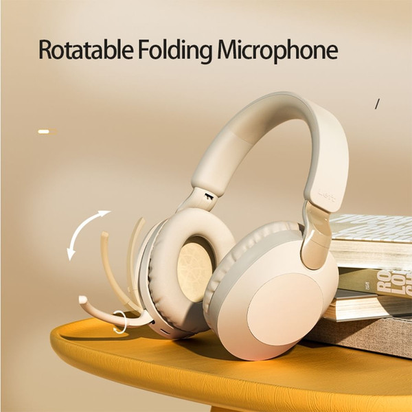 Bluetooth Headset Stereo Music External Folding Wireless Gaming Headphones with Microphone Titanium K484-PEL_0M1JSYX0